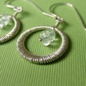 that’s headley Dewdrop Earrings in Sterling Silver and Aquamarine